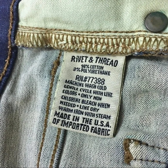 Madewell Rivet & Thread Slim Straight High Waist Jeans - Picture 13 of 15